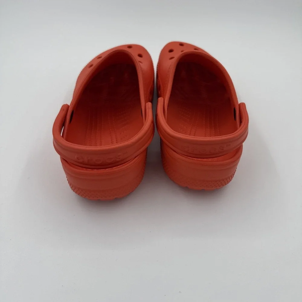 Crocs Clogs Orange Unisex Casual Water Classic Slip On Comfort Shoes M7 W9